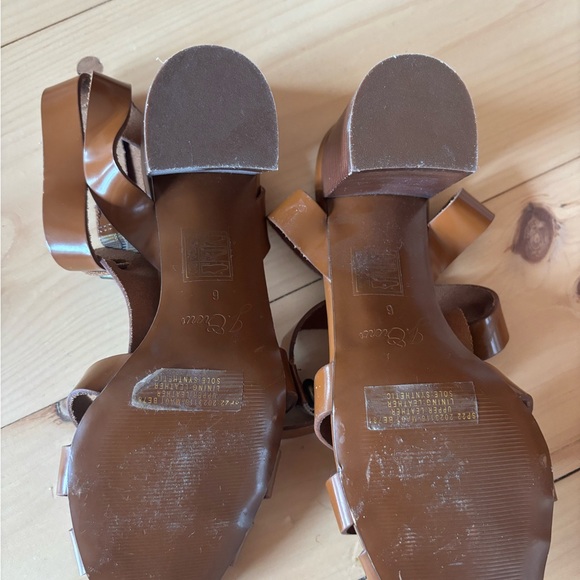 J. Crew Tan Leather fisherman sandal heels - Picture 3 of 4
